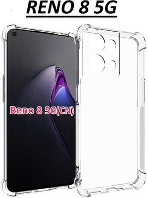 GLOBALCASE Book Cover for OPPO RENO 8 5G(Transparent, Shock Proof, Silicon, Pack of: 1)
