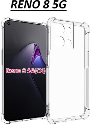 GLOBALCASE Book Cover for OPPO RENO 8 5G(Transparent, Shock Proof, Silicon, Pack of: 1)
