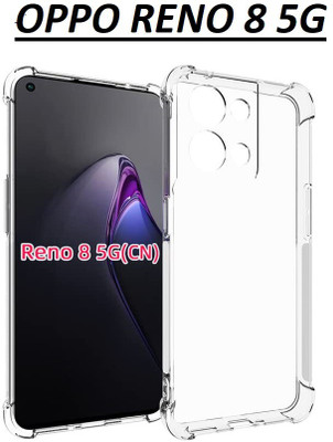 GLOBALCASE Book Cover for OPPO RENO 8 5G(Transparent, Shock Proof, Silicon, Pack of: 1)