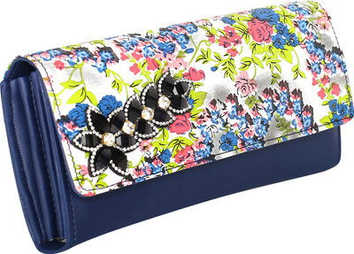 G M W Party Blue  Clutch