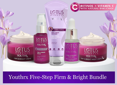 LOTUS HERBALS YouthRx Firm & Bright Five - Step Bundle(5 Items in the set)