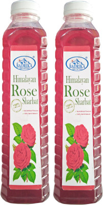 Badrika Pure Natural Himalayan Rose | Pahari Gulab Squash(2 x 750 ml)