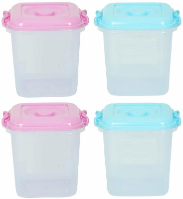 Jespper Collection Plastic Utility Container  - 13 L(Pack of 4, Pink, Blue)