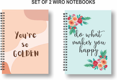 Papco Dot grid notebooks A5 Diary Dot grid 144 Pages(Multicolor, Pack of 2)