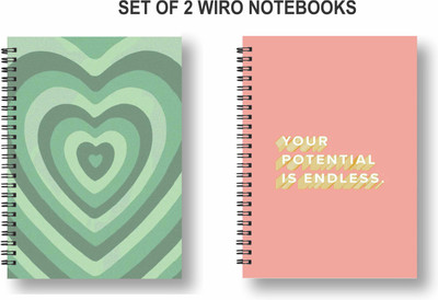 Papco Dot grid notebooks A5 Diary Dot grid 144 Pages(Multicolor, Pack of 2)