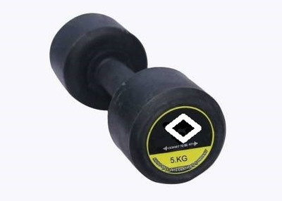 Hridya Trade Exclusive Quality Rubber Dumbbell Set Of (5 kg X 1) Fixed Weight Dumbbell(5 kg)