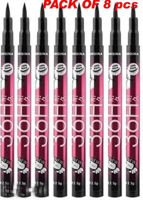 Liptick Waterproof 36H Sketch Eyeliner Pen 20 g Set of 8 Pcs 20 g(Black)