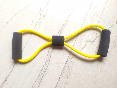 dpays Resistance Band Loop Fitness Loop Band Eight Shape FQ26 Resistance Tube(Yellow)