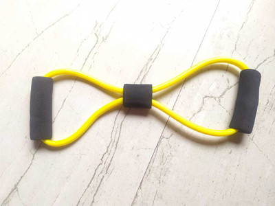 dpays Resistance Band Loop Fitness Loop Band Eight Shape FQ25 Resistance Tube(Yellow)