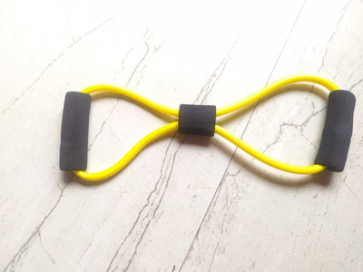 dpays Resistance Band Loop Fitness Loop Band Eight Shape FQ6 Resistance Tube(Yellow)
