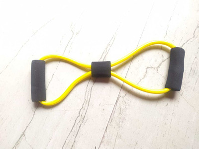 dpays Resistance Band Loop Fitness Loop Band Eight Shape FQ21 Resistance Tube(Yellow)