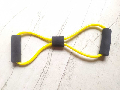 dpays Resistance Band Loop Fitness Loop Band Eight Shape FQ7 Resistance Tube(Yellow)