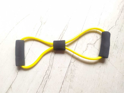 dpays Resistance Band Loop Fitness Loop Band Eight Shape FQ15 Resistance Tube(Yellow)