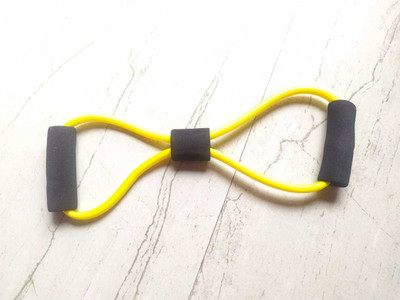 dpays Resistance Band Loop Fitness Loop Band Eight Shape FQ10 Resistance Tube(Yellow)