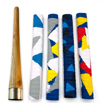 LIVOX 4 Cricket bat Super Grips With 1 Wooden Grip Cone (pack of 5) Ultra Tacky(Pack of 5)