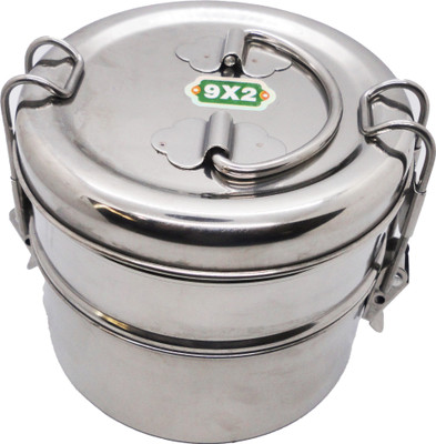 Mystrkiho Stainless Steel Tiffin , Containers Lunch Box 2 Containers Lunch Box 2 Containers Lunch Box(1000 ml)