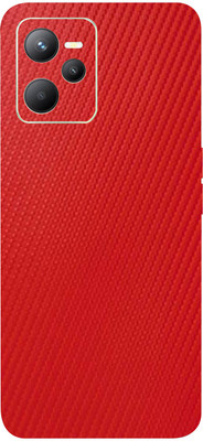 BugguSkin REALME C35, realme c35 Mobile Skin(Ultra Super Red Carbon Fiber Skin With High Matte Finish.)