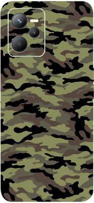 BugguSkin REALME C35, realme c35 Mobile Skin(Ultra Super Camoufalge Military Green Skin With High Matte Finish.)