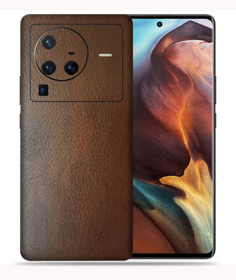 WeCre8 Skin's Vivo X80 Pro 5G, Brown Leather Mobile Skin(Brown)