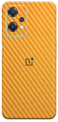 Mclaxa Golden Carbon Fiber Mobile Back Skin, Golden Cf, ONE PLUS NORD CE 2 LITE 5G Mobile Skin(Golden Carbon Fiber Skin With Super Matte Finish)