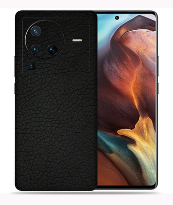 WeCre8 Skin's Vivo X80 Pro 5G, Black Leather Mobile Skin(Black)