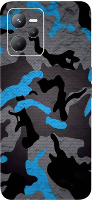 BugguSkin REALME C35, realme c35 Mobile Skin(Ultra Super Camoufalge Military Blue Skin With High Matte Finish.)