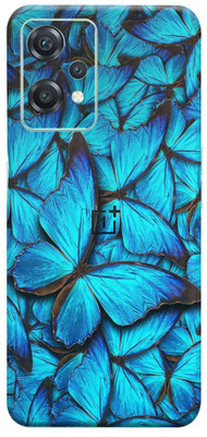 Mclaxa Butterfly Blue Mobile Back Skin, Butterfly Blue, ONE PLUS NORD CE 2 LITE 5G Mobile Skin(Butterfly Blue Skin With Super Matte Finish)