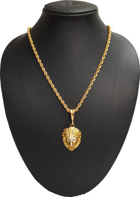 Pihoo Enterprise Lion Singal & Rasha chain - 09 Gold-plated Alloy Pendant Set
