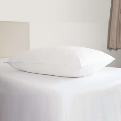 Merry Fashion Polyester Fibre Solid Sleeping Pillow Pack of 1(White)