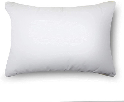 Prerana Microfibre Solid Sleeping Pillow Pack of 1(White)