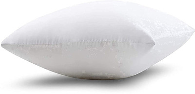 brightjex Cotton Solid Body Pillow Pack of 1(White)