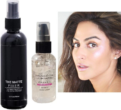 GFSU BEST FACE PRIMER WITH MATTE FINISH MAKEUP FIXER SPRAY MAKEUP COMBO Primer  - 130 ml(TRANSPARENT)