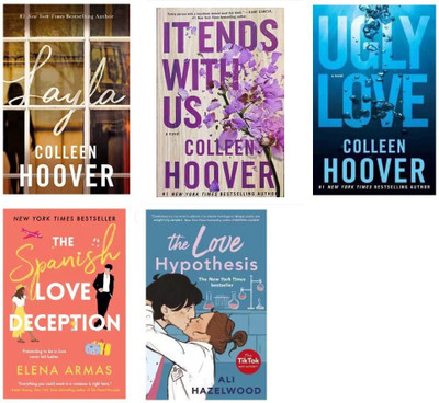 Best Love Combo 5 Books : The Spanish Love Deception + Ugly Love +The Love Hypothesis + Layla+ IT Ends Us (Paperback, Hazelwood Ali, Hoover Colleen, Armas Elena)(Paperback, Hazelwood Ali, Hoover Colleen, Armas Elena) Best Love Combo 5 Books : The Spanish Love Deception + Ugly Love +The Love Hypothesis + Layla+ IT Ends Us (Paperback, Hazelwood Ali, Hoover Colleen, Armas Elena)(Paperback, Hazelwood Ali, Hoover Colleen, Armas Elena)