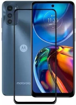 DSCASE Edge To Edge Tempered Glass for MOTOROLA e32s, MOTO e32s, MOTOROLA MOTO e32s(Pack of 1)