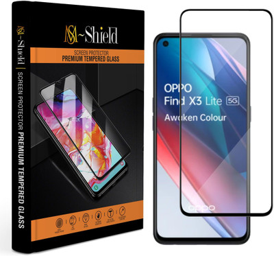 MS-Shield Edge To Edge Tempered Glass for OPPO Find X3 Lite 5G(Pack of 1)