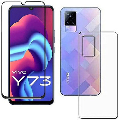 4 YARDS Front and Back Tempered Glass for Vivo Y73 (11-D)(Pack of 1)