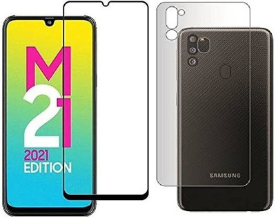 4 YARDS Front and Back Tempered Glass for Samsung Galaxy M21 2021 Edition (11-D)(Pack of 1)