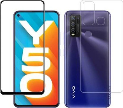 4 YARDS Front and Back Tempered Glass for Vivo Y50 (11-D)(Pack of 1)