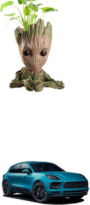 PRTEK Guardians of The Galaxy Baby Groot Multi Purpose Flower Pot/Pen Stand 193 Decorative Showpiece  -  8 cm(Plastic, Multicolor)