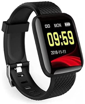 ENMORA Water Proof Bluetoth ID17 Smart Watch Fitness Band for Boys, Girls & Kids J34 Smartwatch(Black Strap, FREE SIZE)