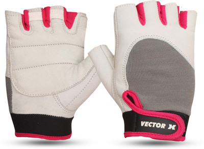 VECTOR X GL-VX-850-WHT-BLK-RED Gym & Fitness Gloves(White, Black, Red)