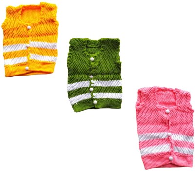 Vfirst Woven Round Neck Casual Baby Boys & Baby Girls Multicolor Sweater