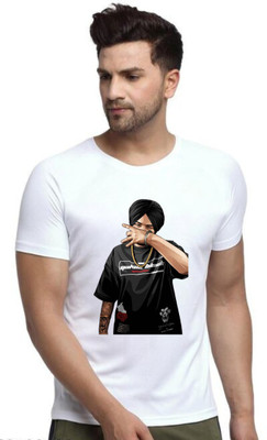 Zenloop Styles Printed Men Round Neck White T-Shirt