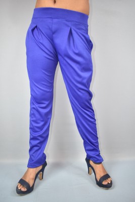 BDROX Solid Women Blue Track Pants