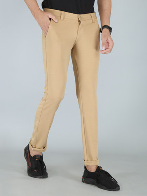 FUBAR Slim Fit Men Beige Trousers