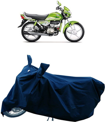 KEDIT Two Wheeler Cover for Hero(HF Deluxe Eco, Blue)