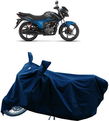 OXTAUL Two Wheeler Cover for Hero(Glamour FI, Blue)