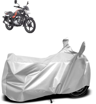 OXTAUL Two Wheeler Cover for Bajaj(V12, Silver)