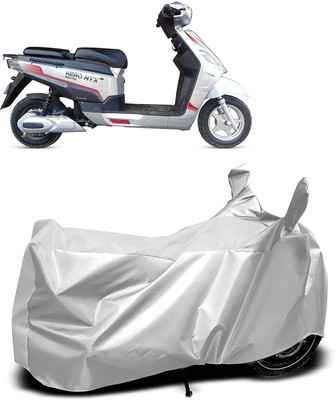OXTAUL Two Wheeler Cover for Hero(Electric NYX e5, Silver)
