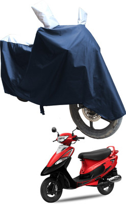 SS FOR YOUR SMART NEEDS Two Wheeler Cover for TVS(Pep Plus BS6, Blue, White)